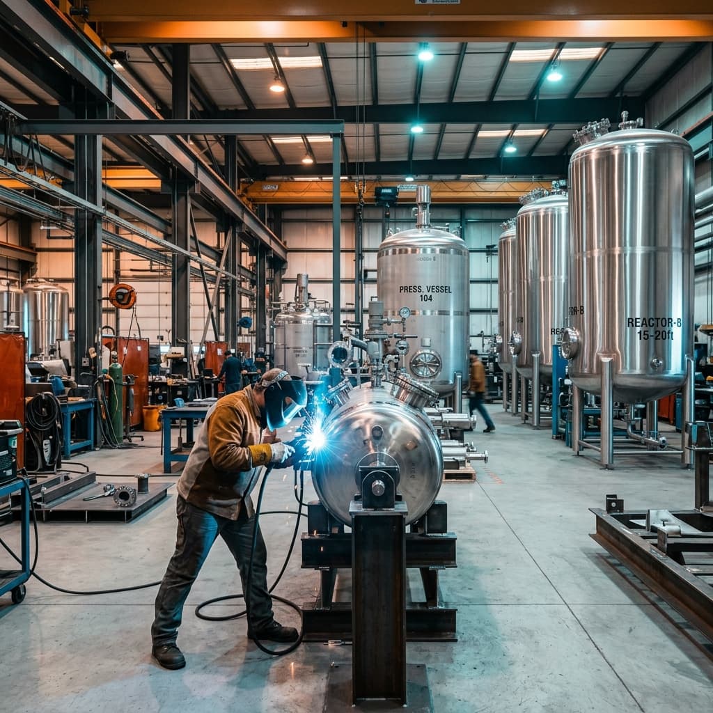 B S Engineering modern heavy industrial steel fabrication workshop